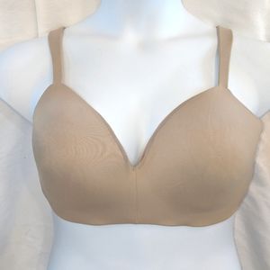 Tan or beige lightly lined no underwire bra